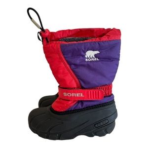 Sorel Kids Red and Purple Snow Boots